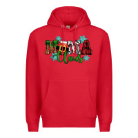 Red mama claus christmas Premium Hoodie - CowGirlArtShop