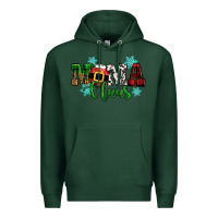 Sports Green mama claus christmas Premium Hoodie - CowGirlArtShop