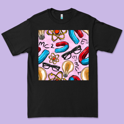 Physics Seamless Pattern Premium Tee Designed By Bundleandbundleshop
