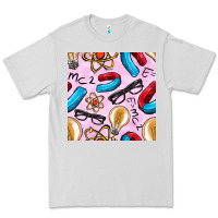Dove Grey physics seamless pattern Premium Tee - BundleAndBundleShop
