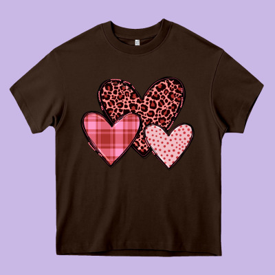 Hearts Heavy Core Tee Designed By Jahusdesignshop