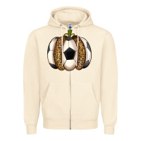 Sandshell Soccer Pumpkin Zipper Hoodie - texasbilliewilder