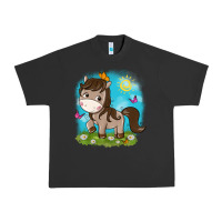Pigment Black little cute horse Urban Heavy Tee - NancyCooperArtShop