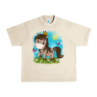 Little Cute Horse Urban Heavy Tee | Teevron