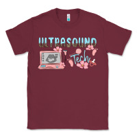 Burgundy ultrasound tech Classic Tee - MaliasSmallBusiness