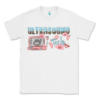 White ultrasound tech Classic Tee - MaliasSmallBusiness