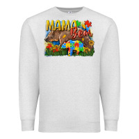 Oatmeal Heather Mama bear Autism Premium Sweatshirt - CowGirlArtShop