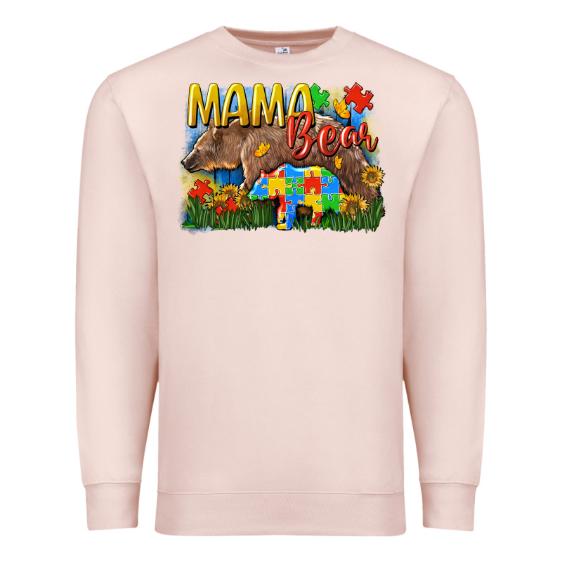 Mama Bear Autism Premium Sweatshirt by CowGirlArtShop | Teevron