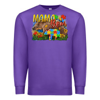 Purple Mama bear Autism Premium Sweatshirt - CowGirlArtShop