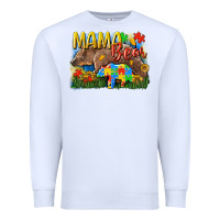 White Mama bear Autism Premium Sweatshirt - CowGirlArtShop