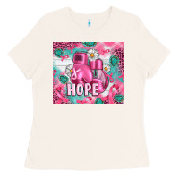 Bone Breast Cancer Boxing Gloves Ladies Tee - Artiststas