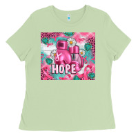 Matcha Breast Cancer Boxing Gloves Ladies Tee - Artiststas