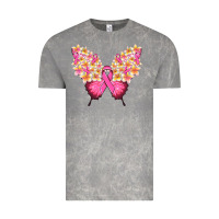 Pink Ribbon Breast Cancer Butterfly Vintage Tee | Teevron