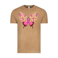 Vintage Camel Pink ribbon Breast Cancer butterfly Vintage Tee - NancyCooperArtShop