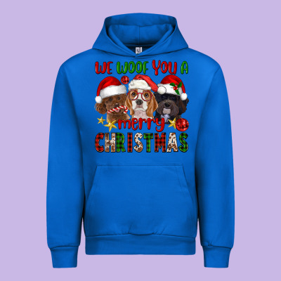 We Woof You A Merry Christmas Urban Hoodie Designed By Fadigitalartstudio