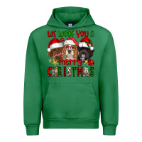 Emerald We Woof You A Merry Christmas Urban Hoodie - FaDigitalArtStudio