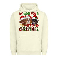 Pigment Pistachio We Woof You A Merry Christmas Urban Hoodie - FaDigitalArtStudio