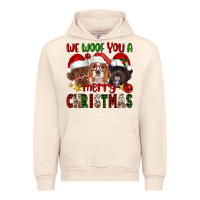Sandshell We Woof You A Merry Christmas Urban Hoodie - FaDigitalArtStudio