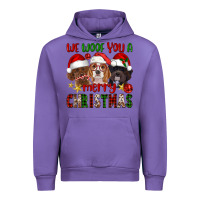 Tulip We Woof You A Merry Christmas Urban Hoodie - FaDigitalArtStudio