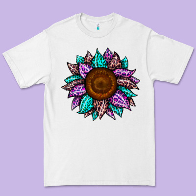 Sunflower Leopard Color Premium Tee Designed By Jahusdesignshop