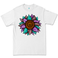 White sunflower leopard color Premium Tee - JahusDesignShop