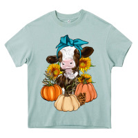 Arona Cow Fall Pumpkin Heavy Core Tee - Artiststas