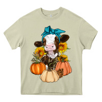 Mossy Cow Fall Pumpkin Heavy Core Tee - Artiststas