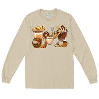 Mushroom Bakery Coffee Cups With Cookie Bbs Long Sleeve Tee - BundleAndBundleShop