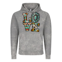 Cloud Rock turquoise serape love Vintage Hoodie - Jasminsmagicworld