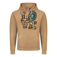 Turquoise Serape Love Vintage Hoodie | Teevron