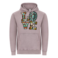 Vintage Zinc turquoise serape love Vintage Hoodie - Jasminsmagicworld