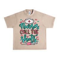 French Oak nurses call the shots Urban Heavy Tee - NancyCooperArtShop