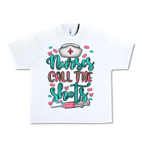 White nurses call the shots Urban Heavy Tee - NancyCooperArtShop