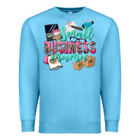 Ocean Blue Small Business Mama Premium Sweatshirt - CowGirlArtShop