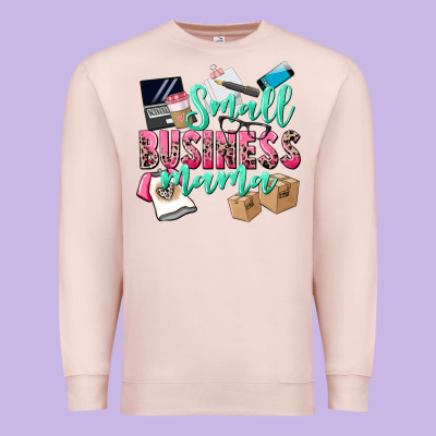 Small Business Mama Premium Sweatshirt Designed By Cowgirlartshop