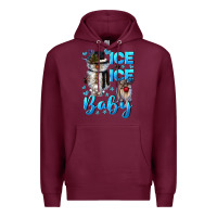 Burgundy ice ice baby Premium Hoodie - CowGirlArtShop