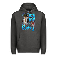 Charcoal Heather ice ice baby Premium Hoodie - CowGirlArtShop