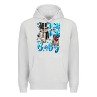 Dove Grey ice ice baby Premium Hoodie - CowGirlArtShop