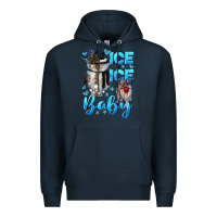 Navy ice ice baby Premium Hoodie - CowGirlArtShop