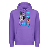Purple ice ice baby Premium Hoodie - CowGirlArtShop