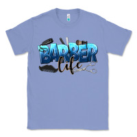 Colony Blue barber life Classic Tee - NancyCooperArtShop