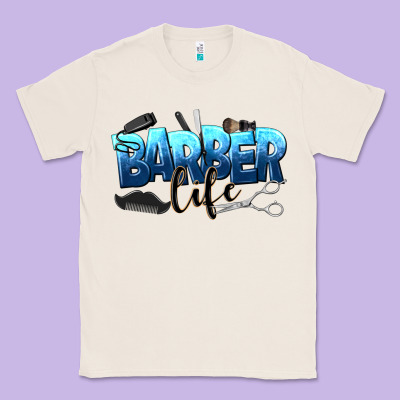 Barber Life Classic Tee Designed By Nancycooperartshop