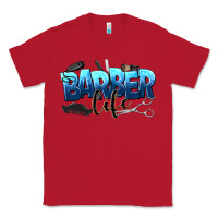 Red barber life Classic Tee - NancyCooperArtShop