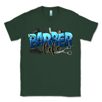 Sports Green barber life Classic Tee - NancyCooperArtShop