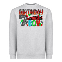 Heather Grey birthday boy Heavyweight Sweatshirt - BundleAndBundleShop