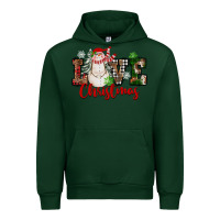Forest Green Love Christmas Snowman Urban Hoodie - FaDigitalArtStudio
