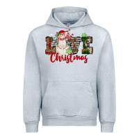 Heather Grey Love Christmas Snowman Urban Hoodie - FaDigitalArtStudio
