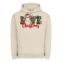 Pigment French Oak Love Christmas Snowman Urban Hoodie - FaDigitalArtStudio