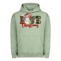 Pigment Oil Green Love Christmas Snowman Urban Hoodie - FaDigitalArtStudio