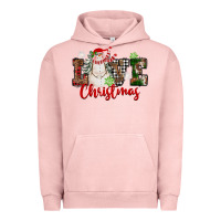 Pigment Salmon Love Christmas Snowman Urban Hoodie - FaDigitalArtStudio
